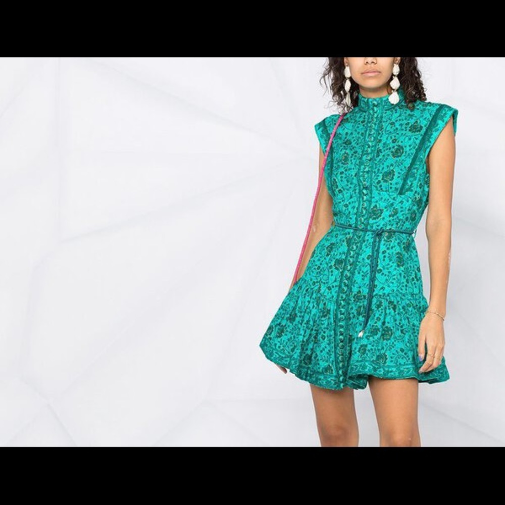 COPY - Zimmermann Turquoise Mini dress
